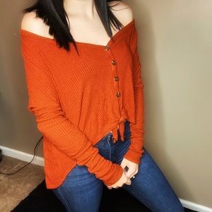 Cropped Long Sleeve Shirt